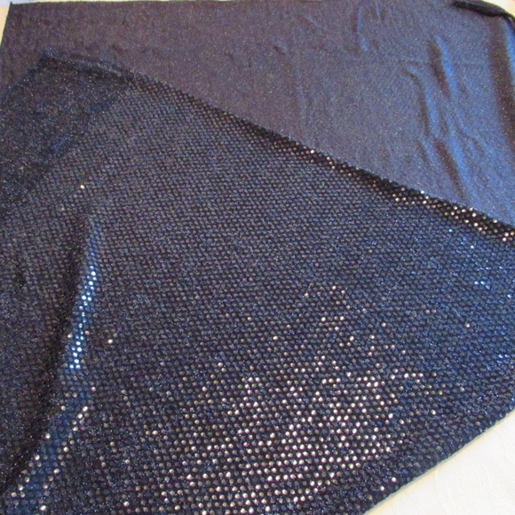 Black sequin scarf/wrap - Picture 8 of 9